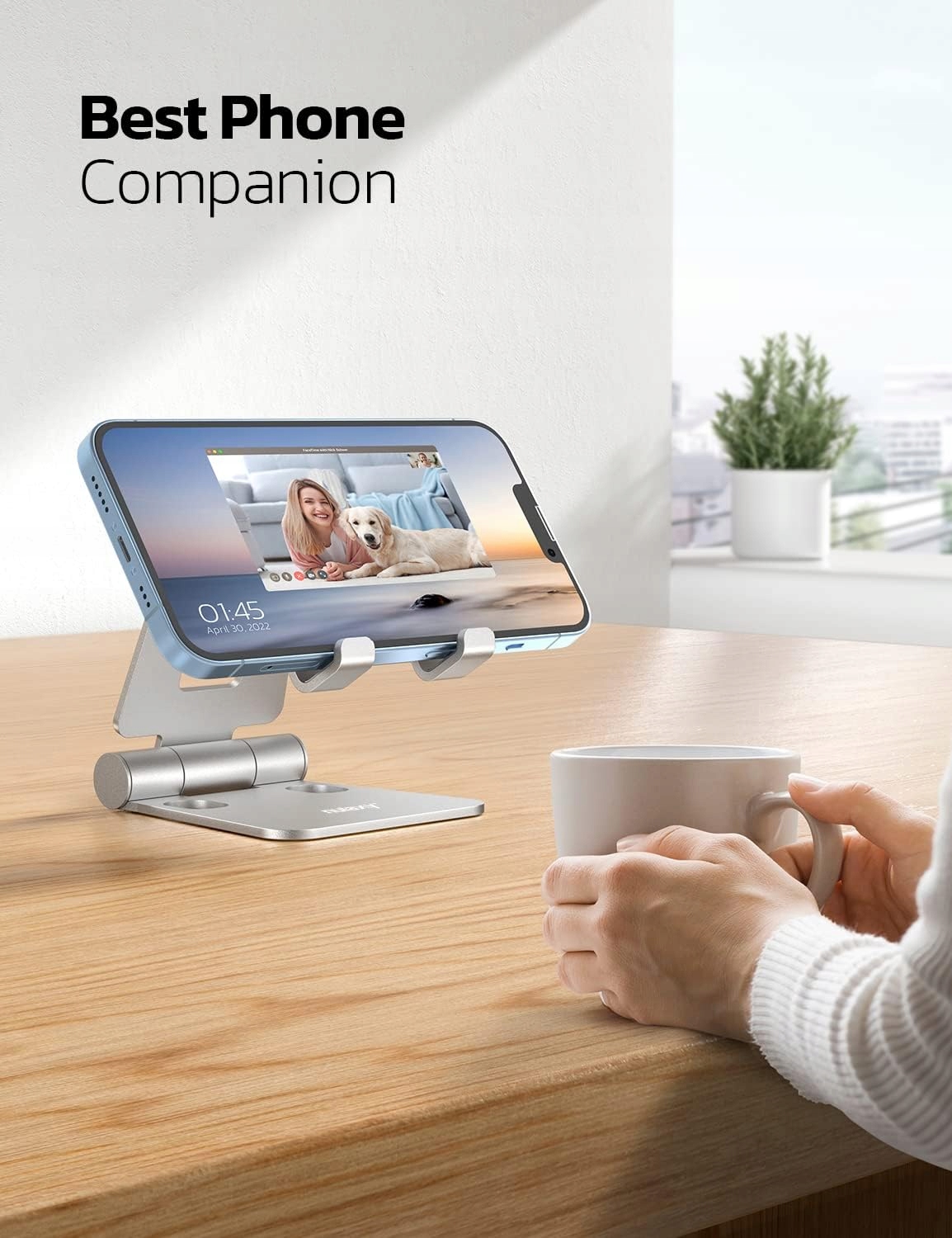 NULAXY Regulowany Stojak Na Telefon Aluminiowy Kompatybilny Z iPhone Galaxy — miniatura 6