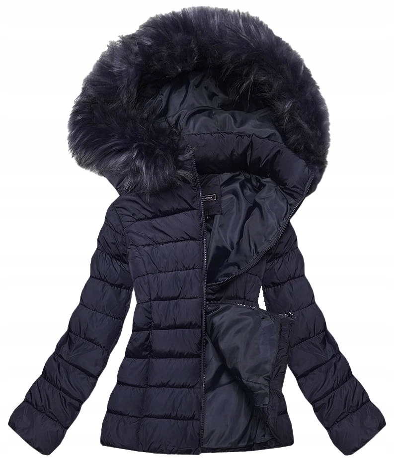 Krátká Bunda Kapuce 20091 Tmavě Modrá XXL (44)