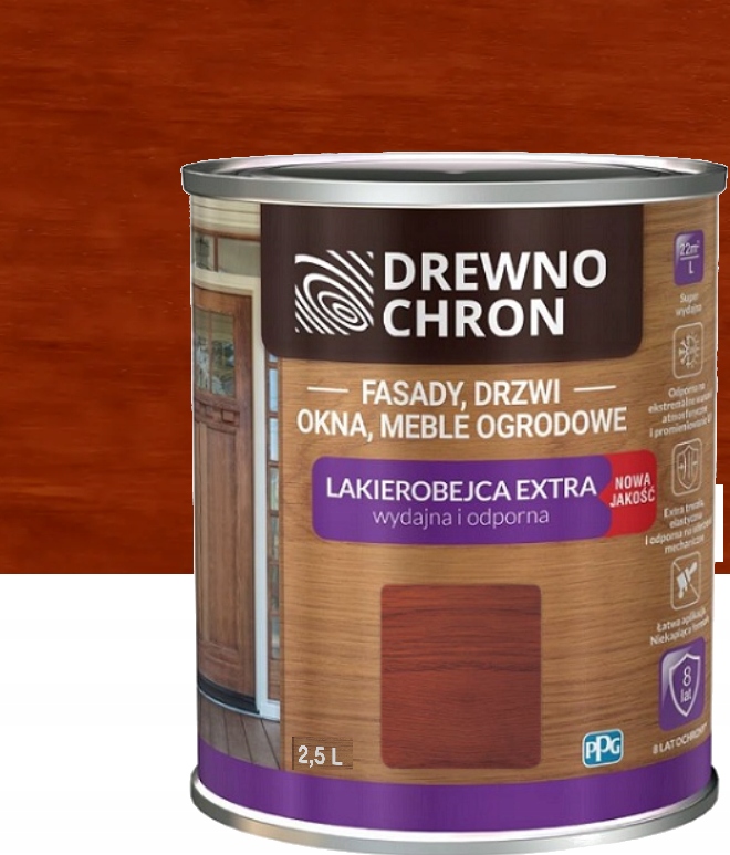 Wydajna Lakierobejca do Drewna Extra Drewnochron Cedr Himalajski 2,5L