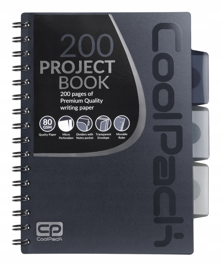 

Coolpack Kołozeszyt Pp A5 Grey 200stron