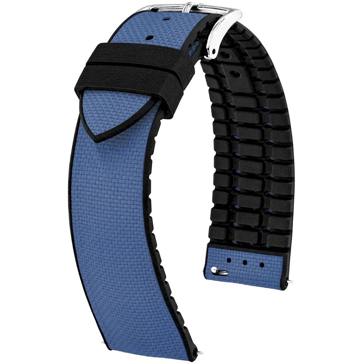 Modro-černý řemínek na hodinky 20 mm Hirsch Arne 0925090080-2-20 (L)