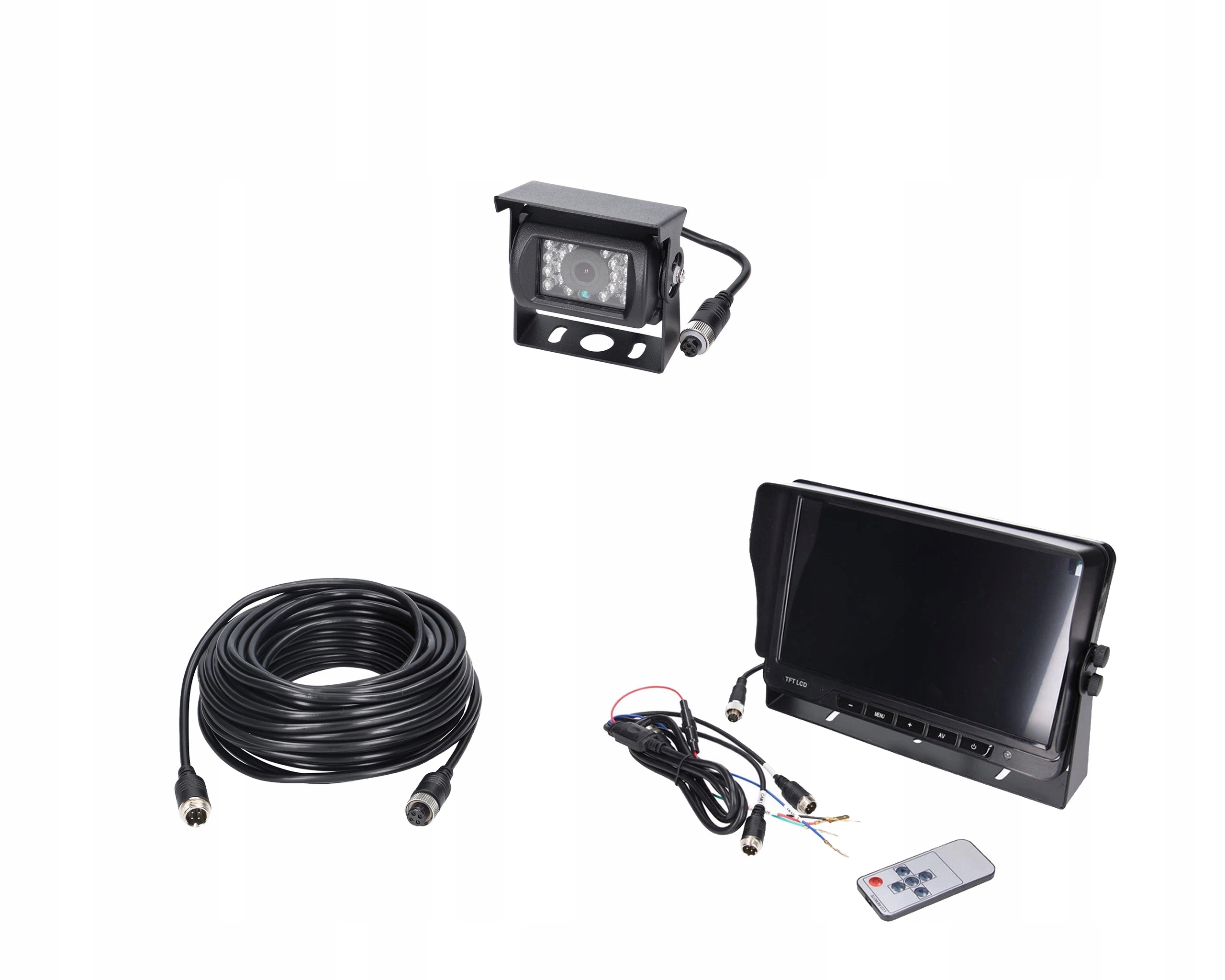 Sada pro monitorování vozidla Ahd 10 palců 1 kamera