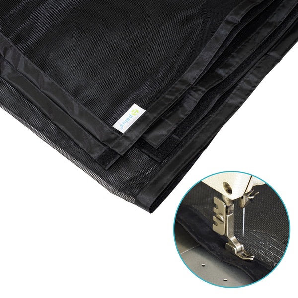 Apalus Moskytiéra Magnetická na dveře 90 x 200 cm Černá se zámkem