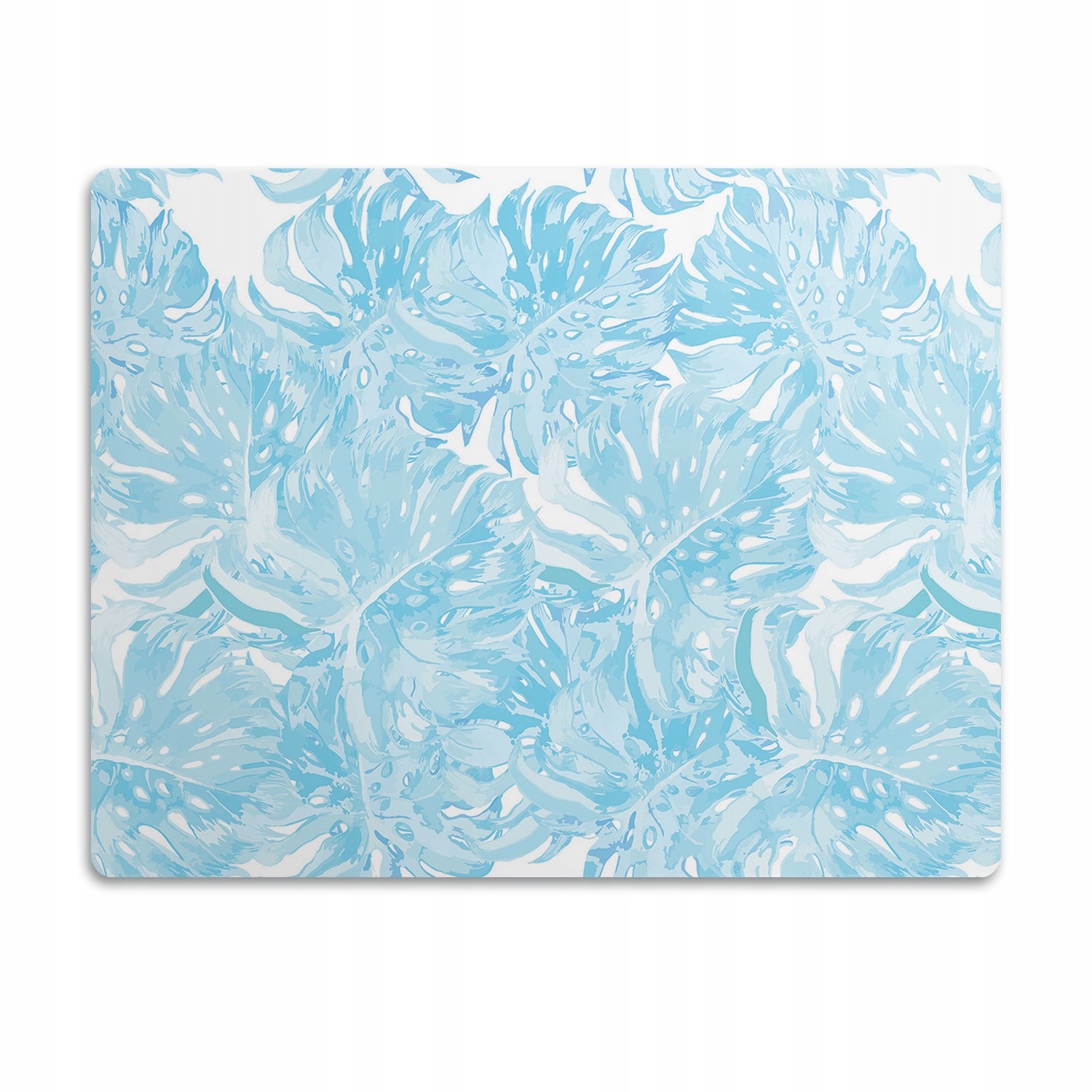 Levně Podložka pro psa pod misku Listy monstery 90x60