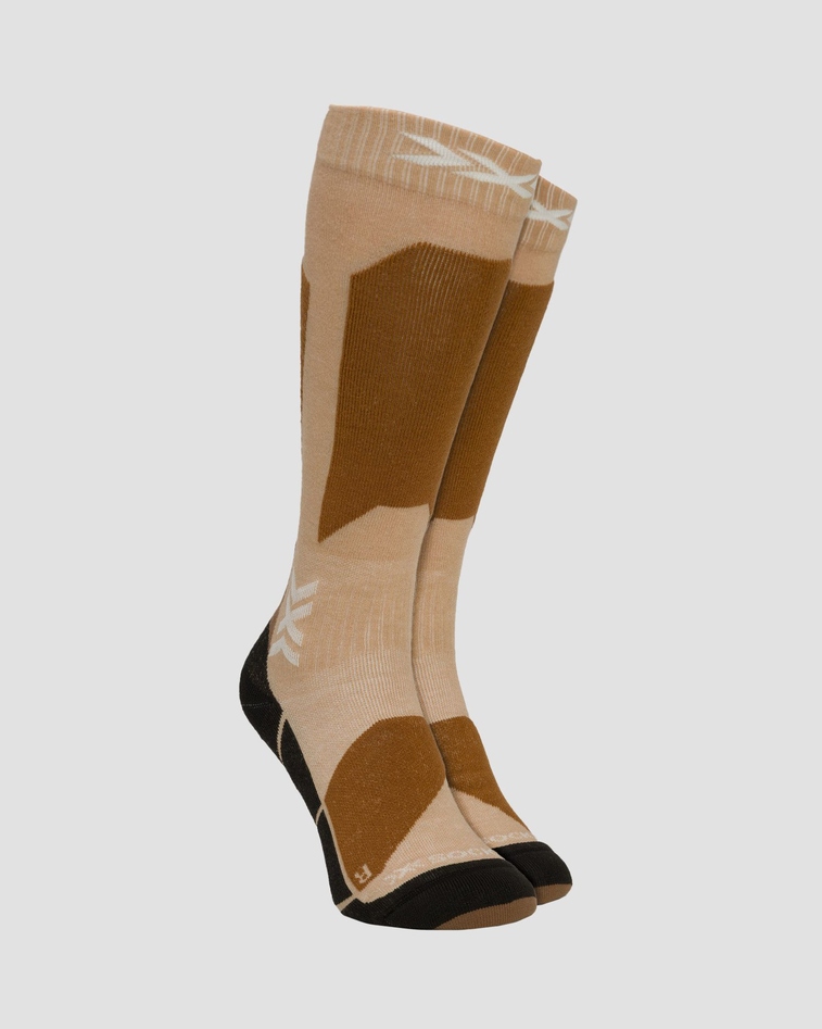 Skarpety narciarskie X-Socks Ski Discover Otc beżowo-brązowe 35-38