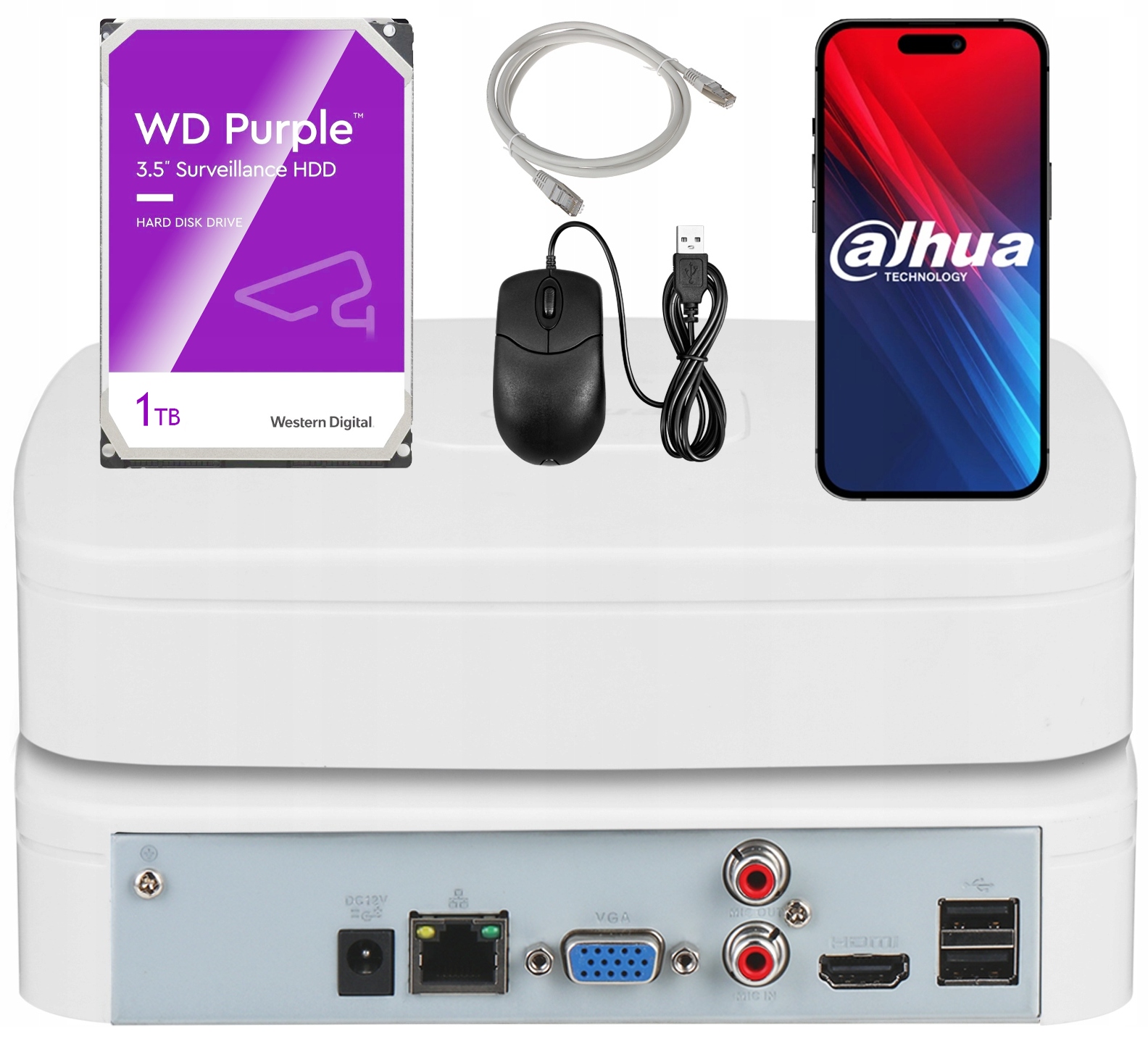Ip Registrátor Dahua NVR2104-4KS3 Aplikácia Dmss Pre Ip Kamery Disk 1TB