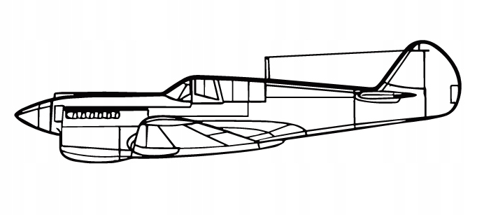 nástěnná dekorace Obraz Letadlo P-40 Warhawk