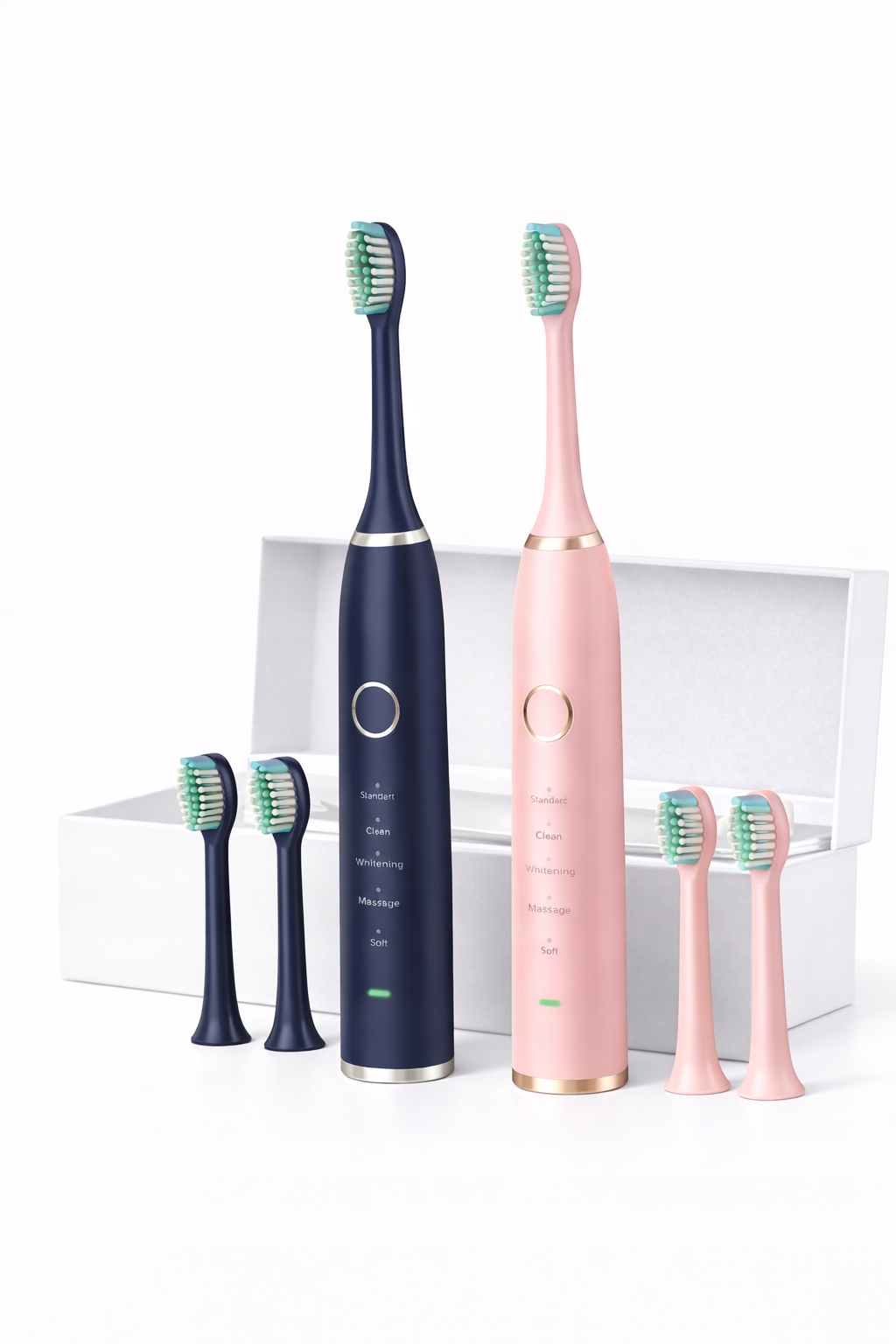 2 * szczoteczka soniczna elektryczna do zębów 5 trybów pracy zestaw