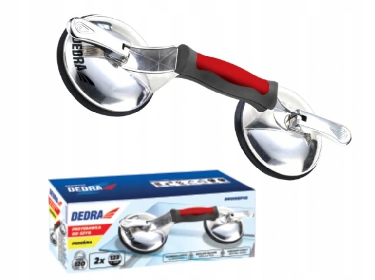 DEDRA PRZYSSAWKA SZYB PŁYTEK UCHWYT PODWÓJNY 120kg Marka Dedra