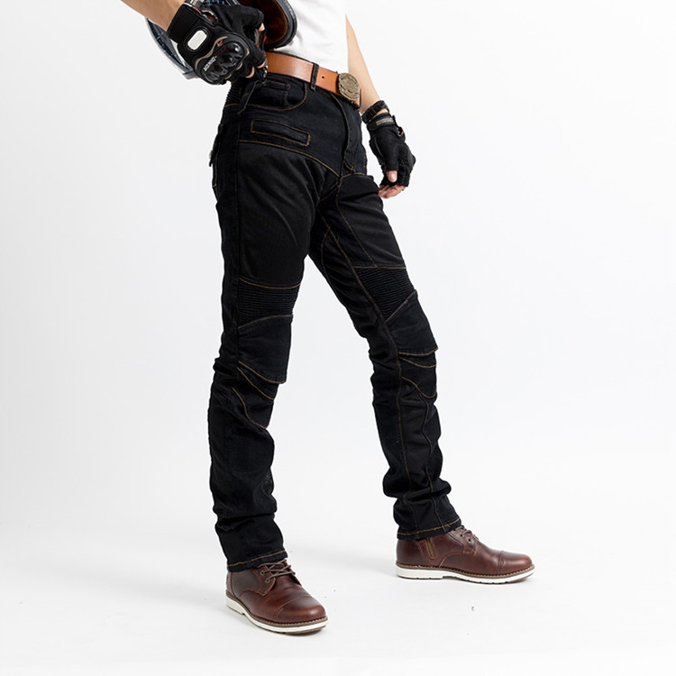 MEN'S JEANS MOTORCYCLE TROUSERS Materiał jeans