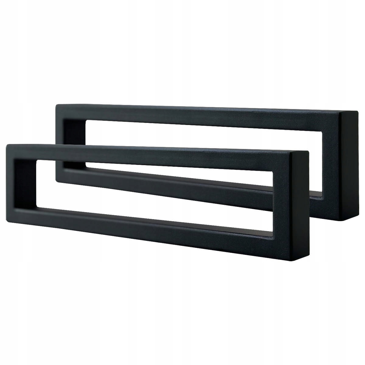 Podpěry, podpěry, ližiny, loftové nohy 40x10 černý profil 4x2 sada 2 ks