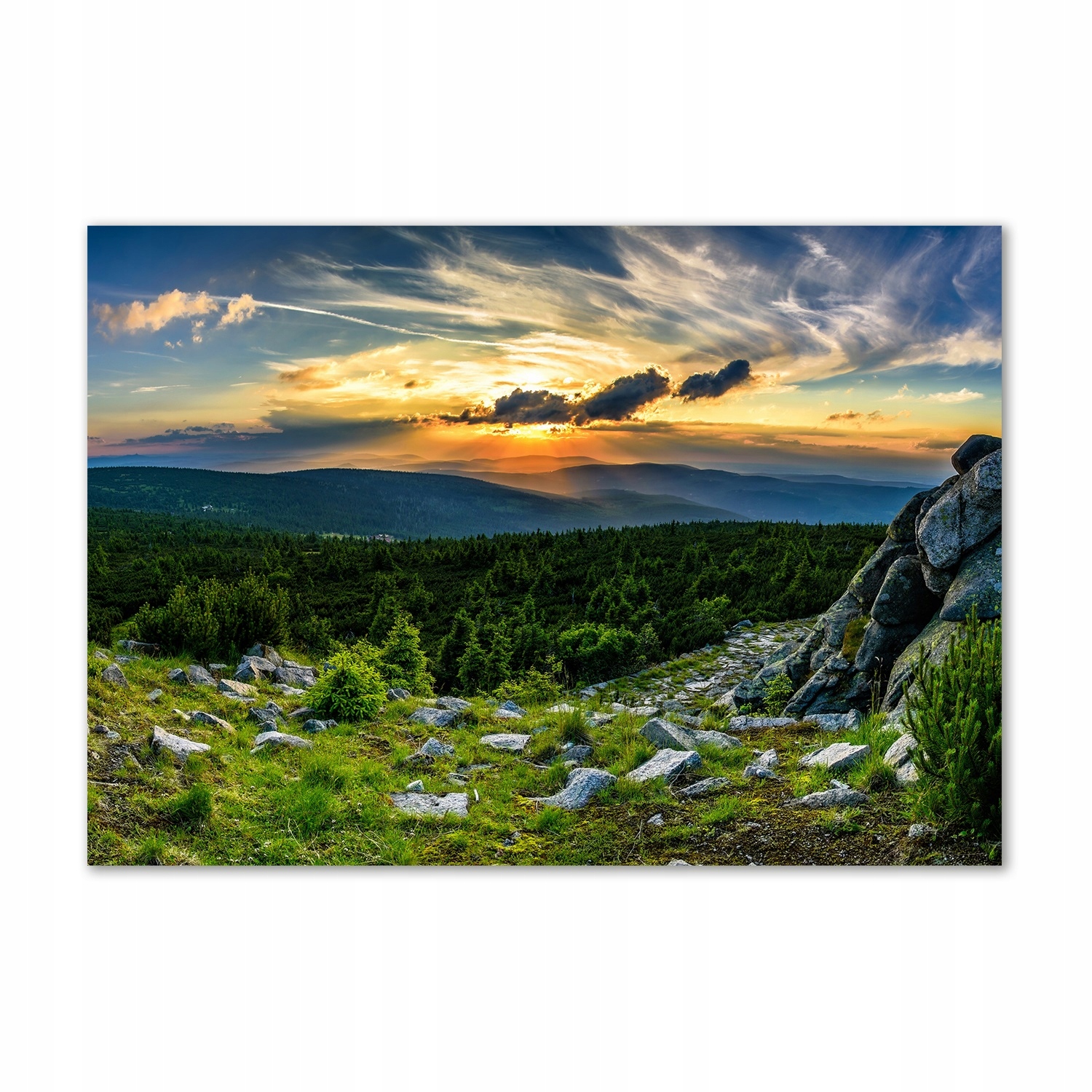 

Fotoobraz na ścianę szklany Górska panorama 100x70