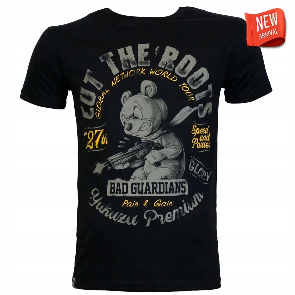 Tričko Yakuza Premium 3914 černé Cut the Roots, Bad Guardians