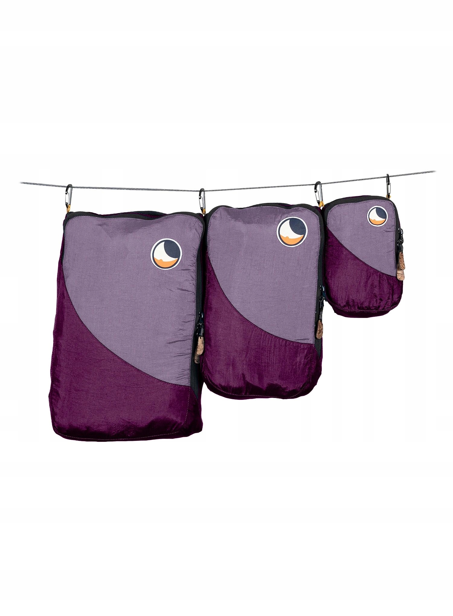 Zestaw organizerów Ticket To The Moon Travel Cube Set plum/lavender