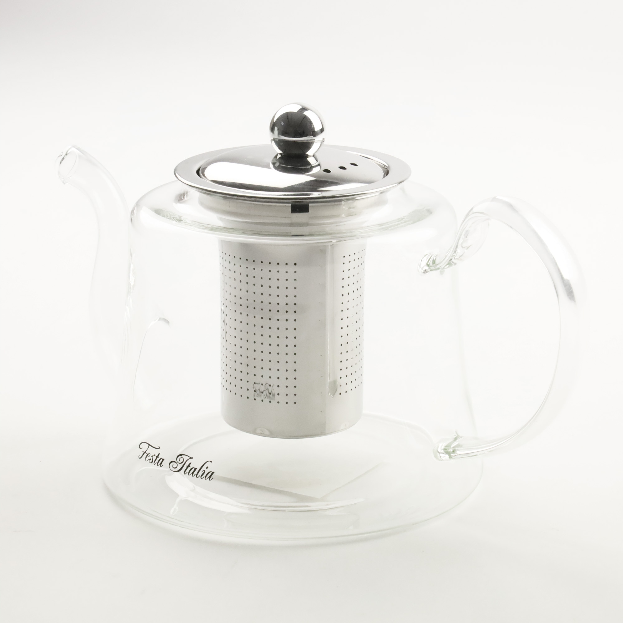 DZBANEK SZKLANY Z STALOWYM ZAPARZACZEM ZAPARZACZ DO HERBATY ZIÓŁ 1200 ML