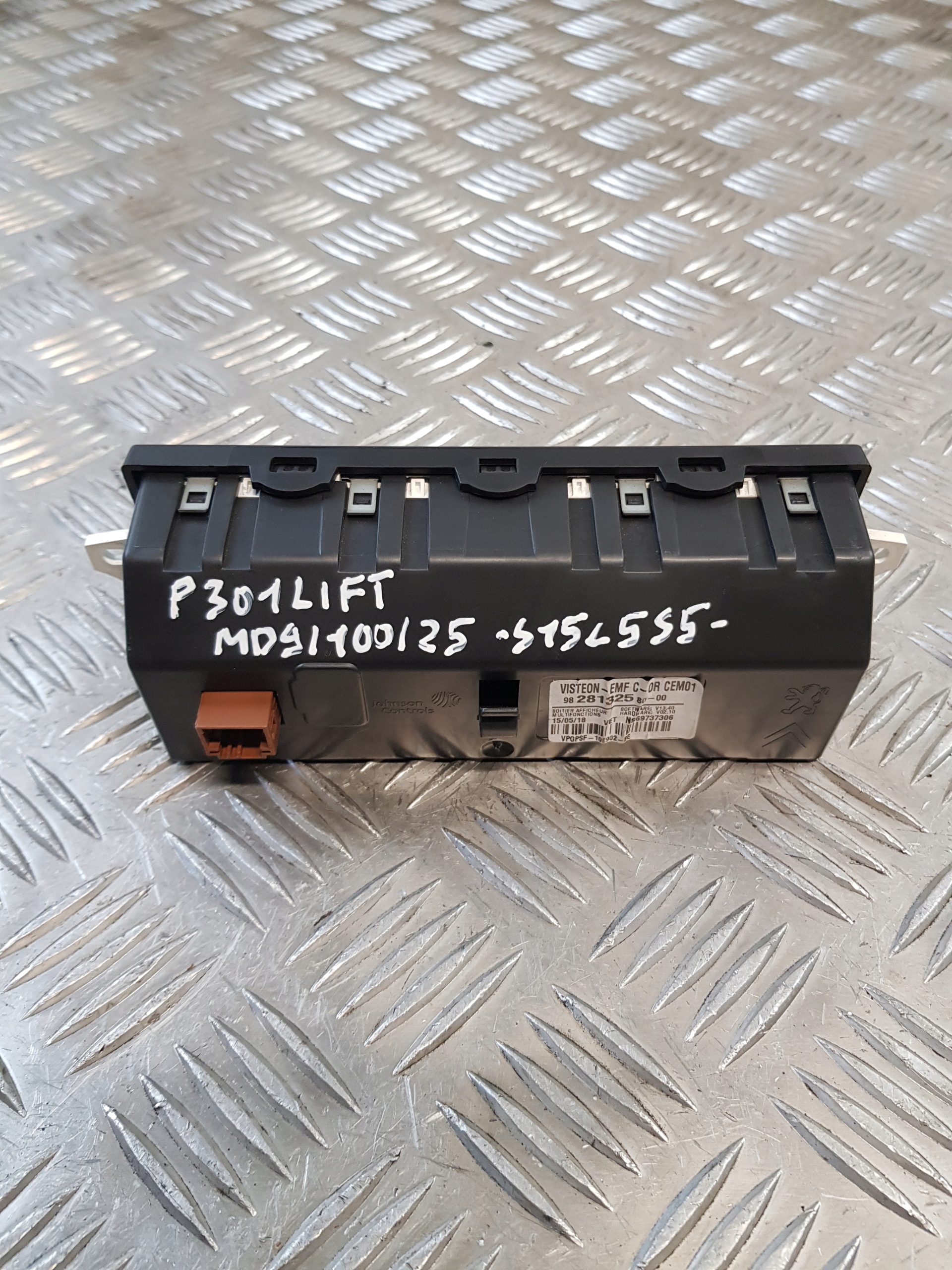 Display 9828132580 PEUGEOT 301 LIFT 18R- EU