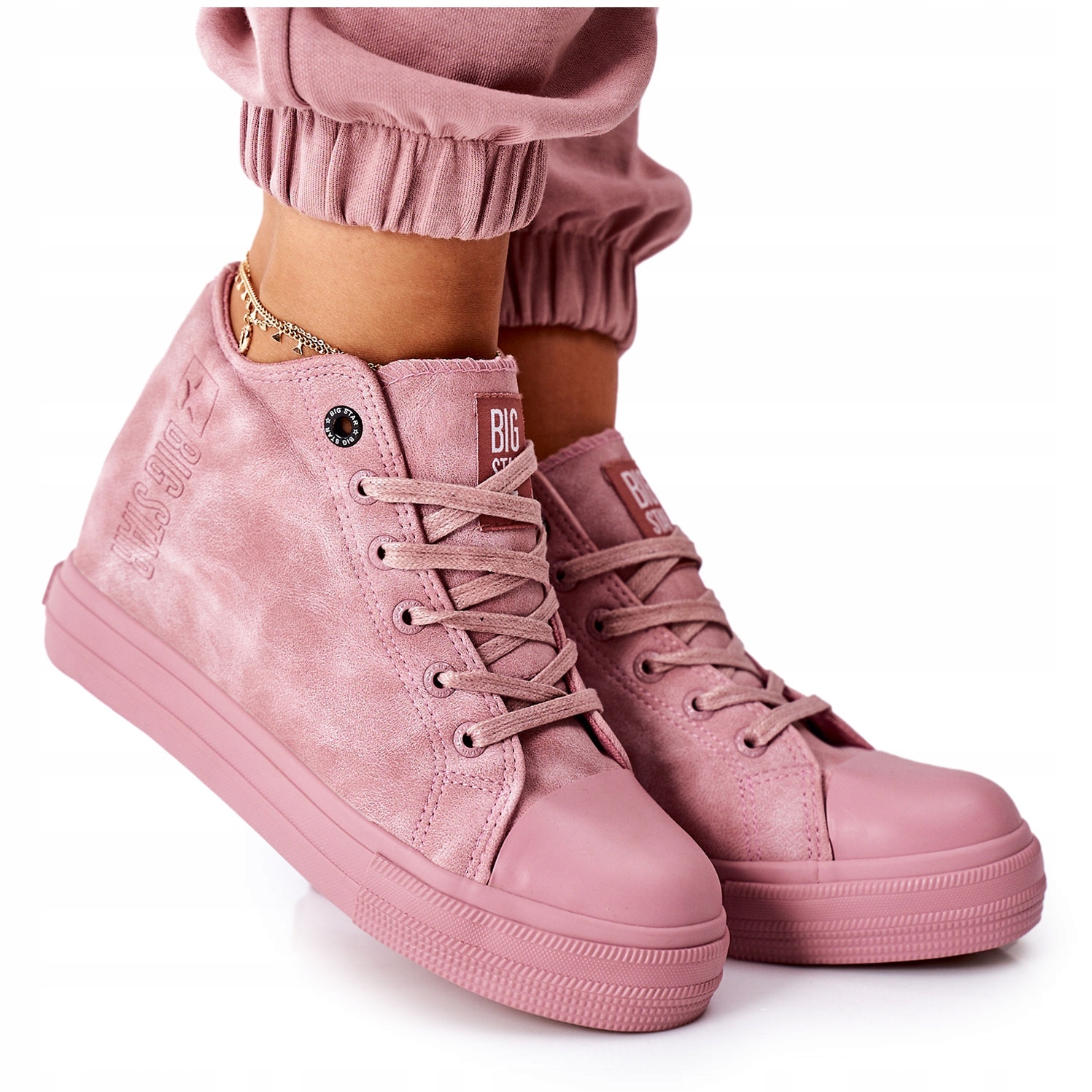 

Różowe Skóra ekologiczna Buty Big Star r.39