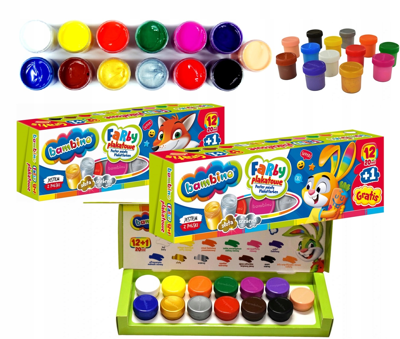 farbki plakatowe 12+1kol.  BAMBINO | 1581 — 9