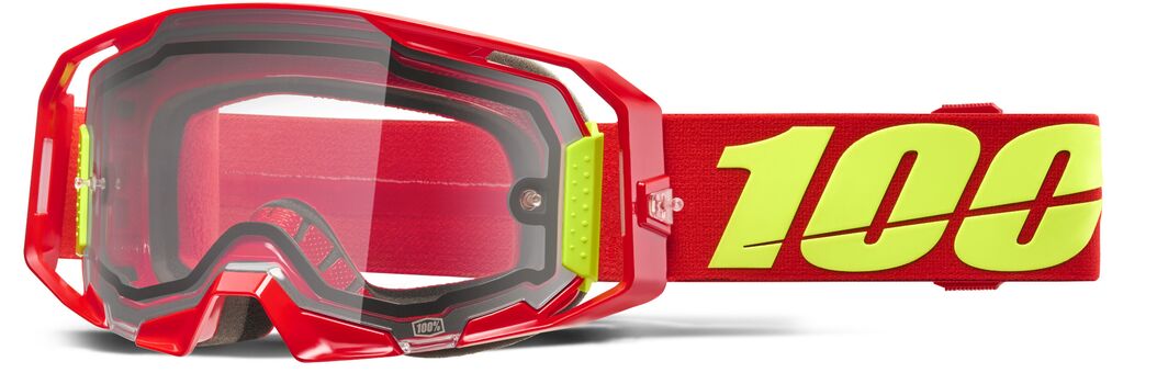 Okuliare Na Cross 100 % Armatic Enduro Dual Pane Red Mirror Clear 50070-10005