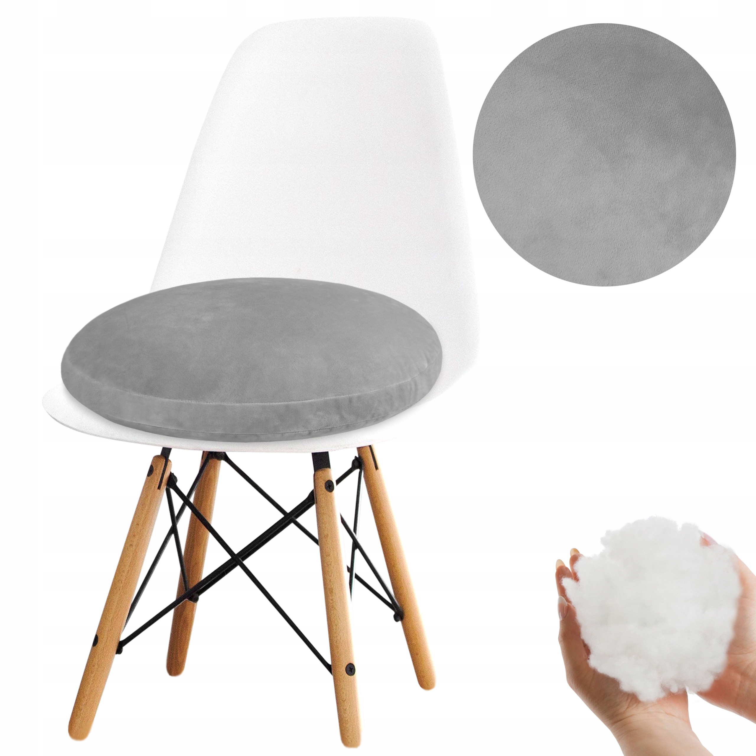 

Poduszka Na Krzesło Taboret 45cm Velvet Miękka