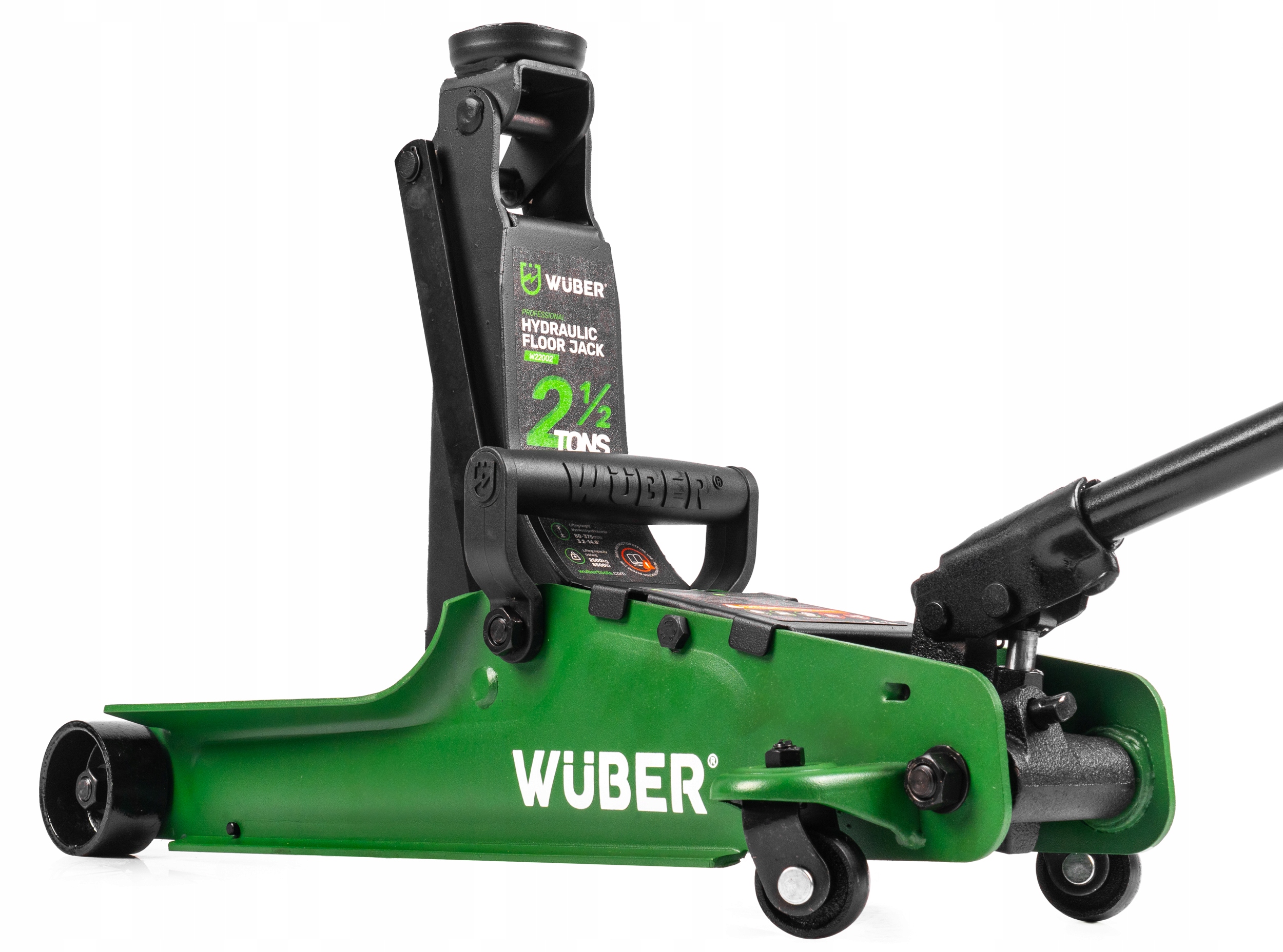 PODNOŚNIK SAMOCHODOWY NISKOPROFILOWY ŻABA LEWAREK GUMA 2,5T ZAKRES 85-380MM Marka Wuber