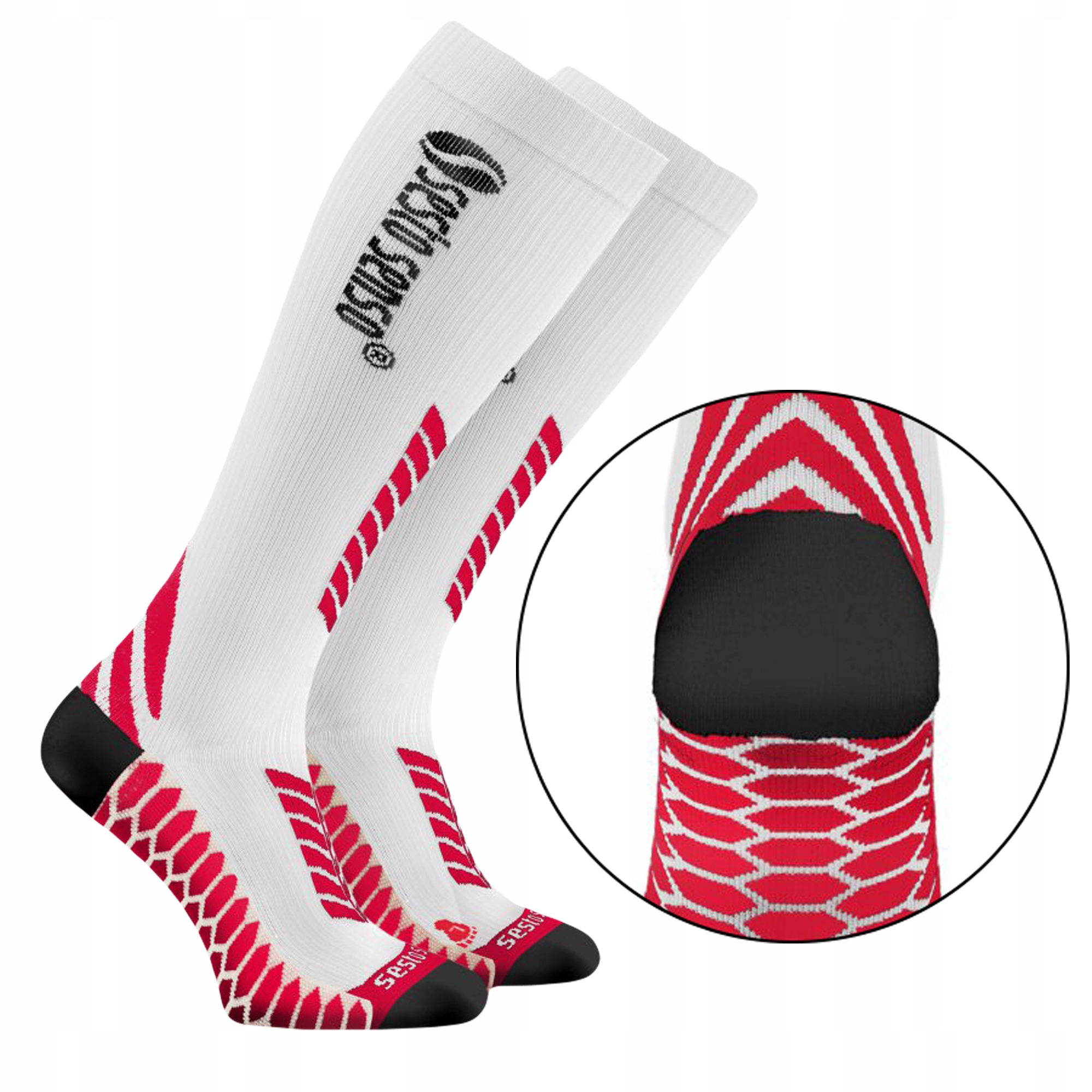 

Skarpety kompresyjne Sesto Senso, białe, 43/47