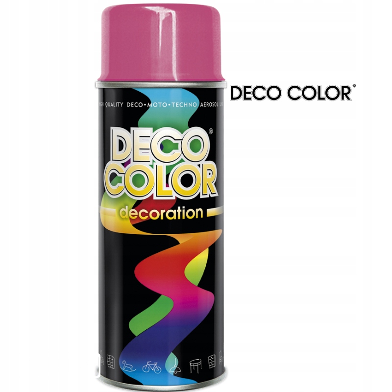 Farba Spray Różowy Ral 4003 Połysk Deco Color