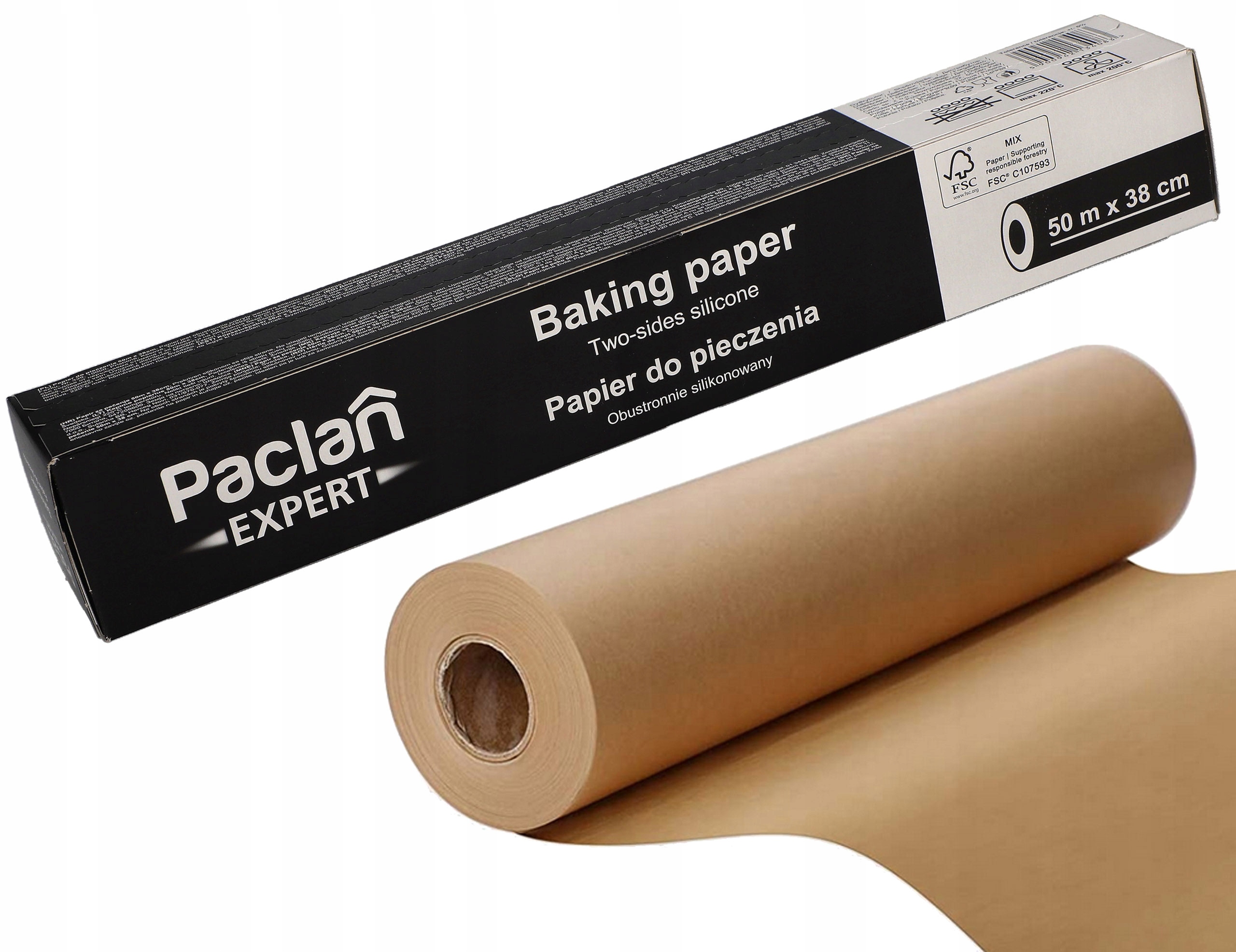

Papier do pieczenia Paclan 50m silikonowany