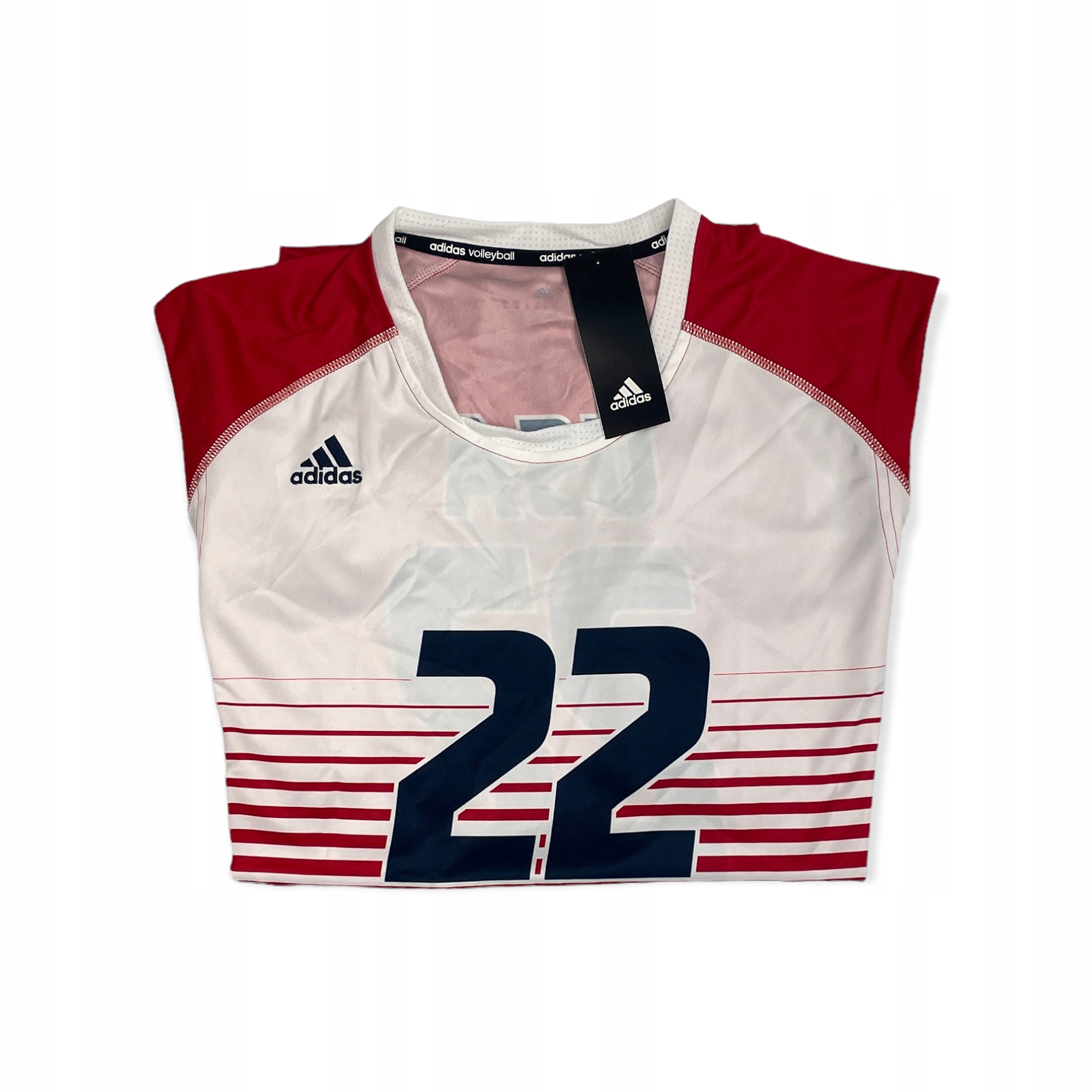 Koszulka czerwona USA 22 Adidas VOLLEYBALL XL Rozmiar XL
