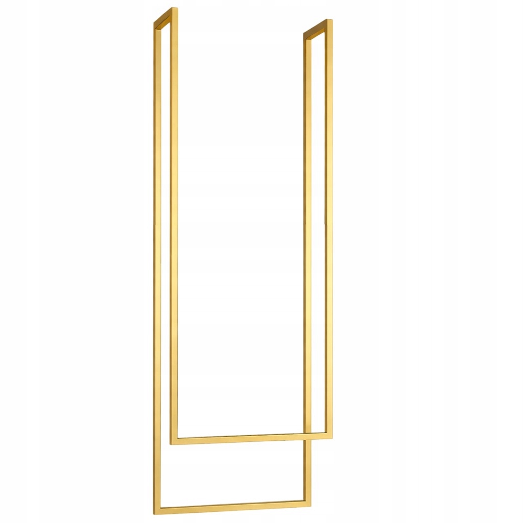 Věšák na ručníky stropní dvojitý 45x12x100/80 loft p.2x2 zlatý