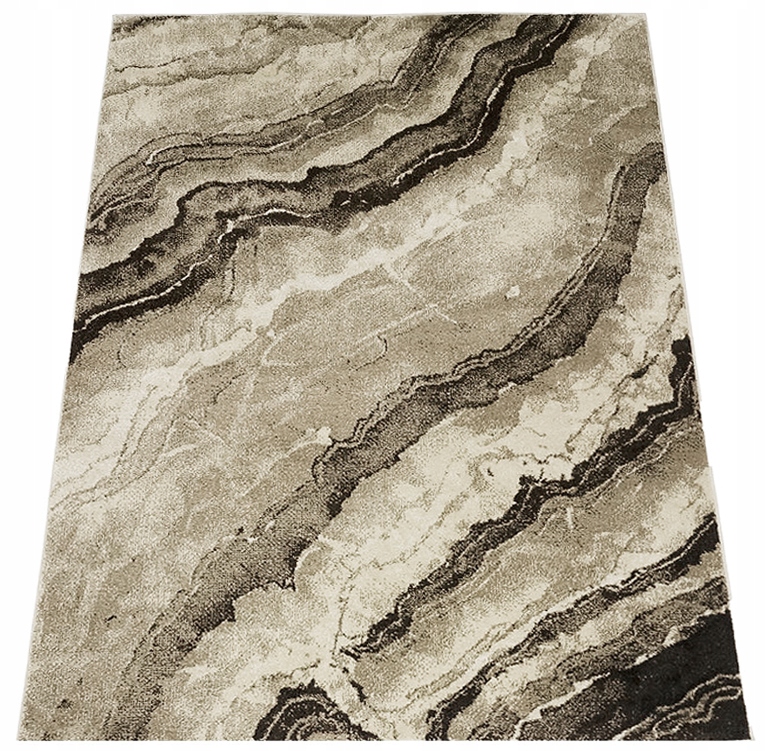 Koberec 280x370 Moderný Béžový Do Obývačky Spálne Hrubá Mäsitá Kvalita