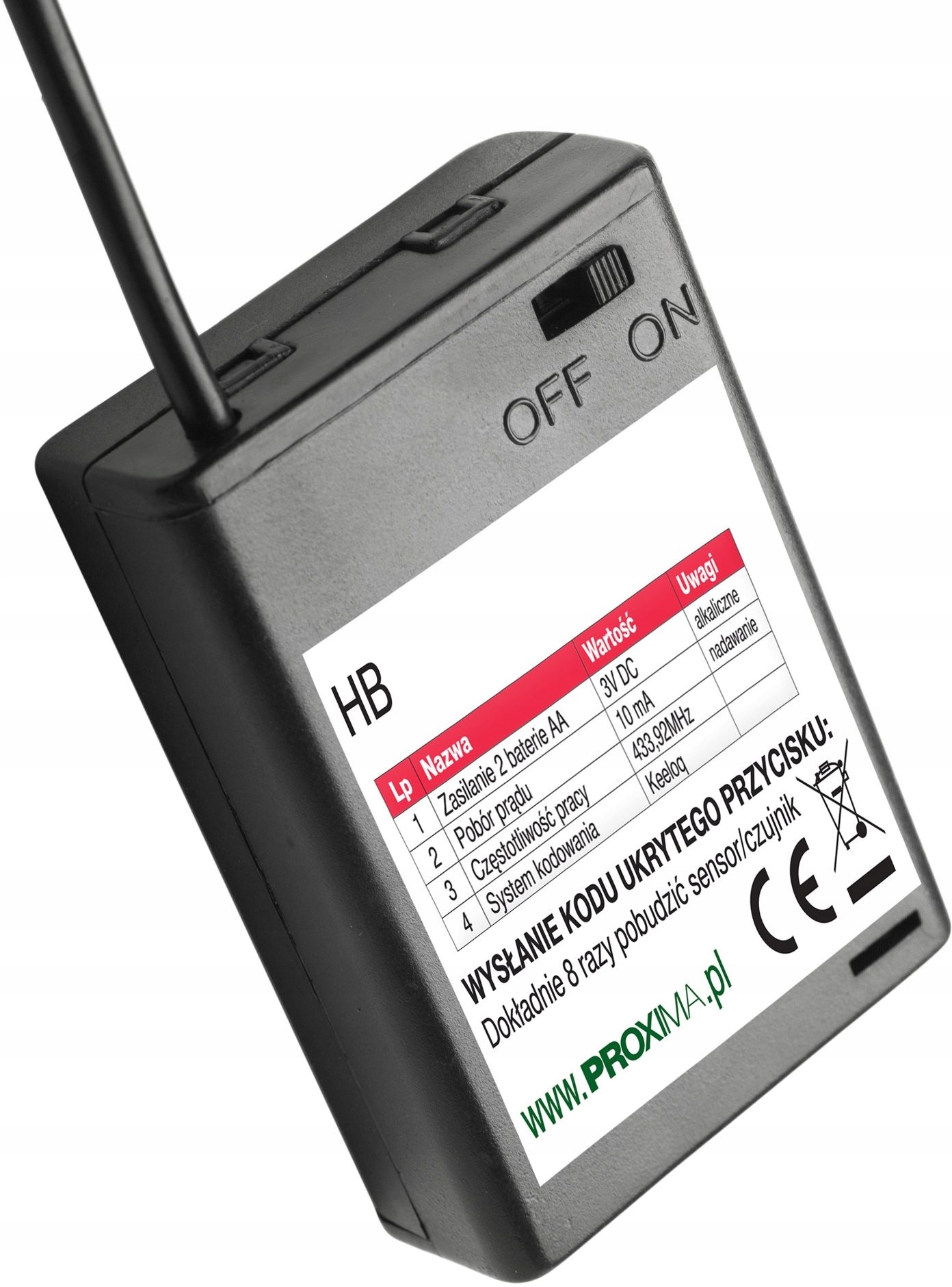 Big Tor Solo 800 1200 dálkové ovládání Hb Switch pro zabudování