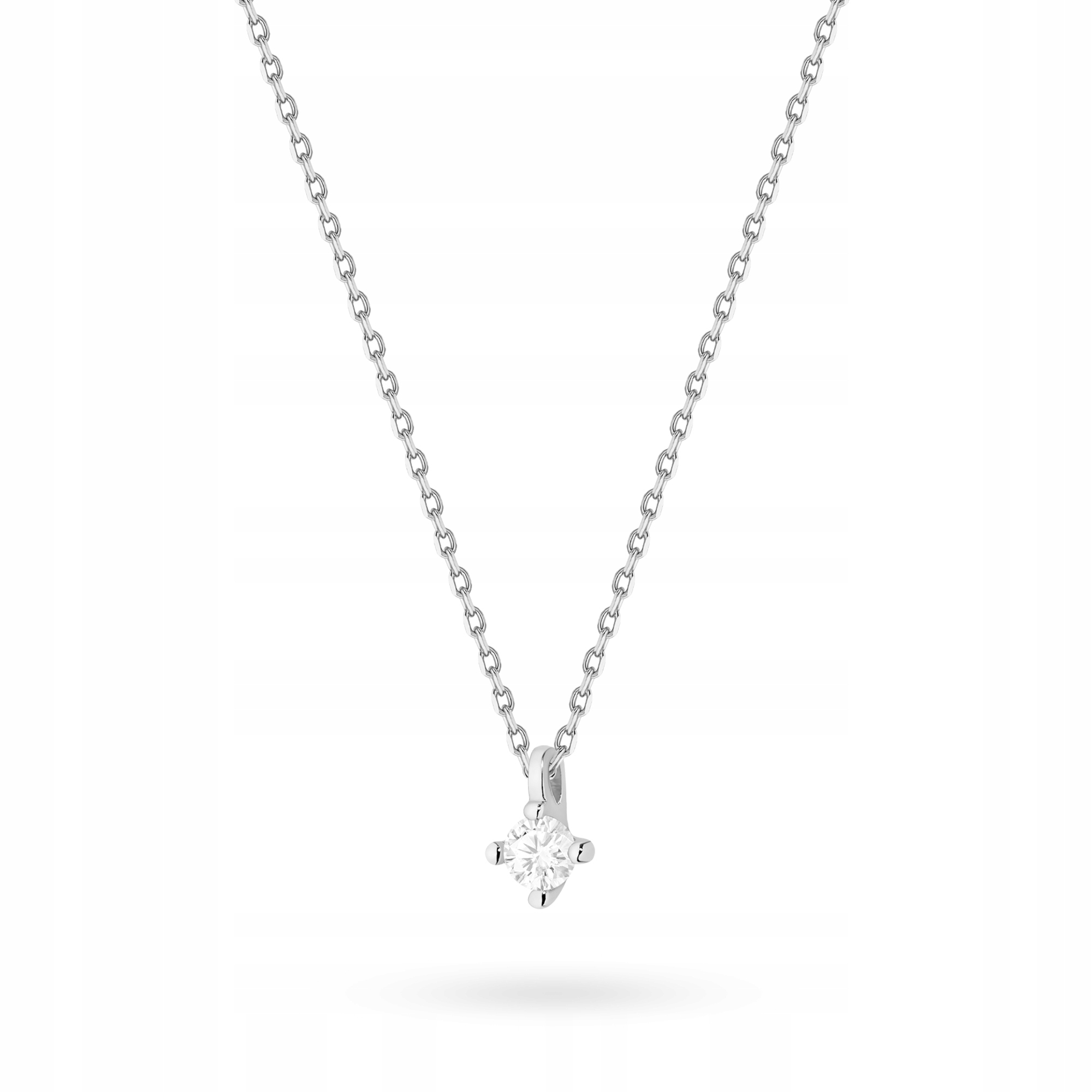 Zlatý Náhrdelník pr. 585 Klasický přívěsek s briliantem 0,05 ct