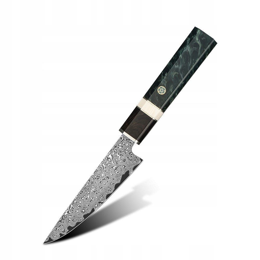 Nóż kuchenny damasceński Ze 37473 Nóż do obierania/Warzyw/Czarny KP-37473