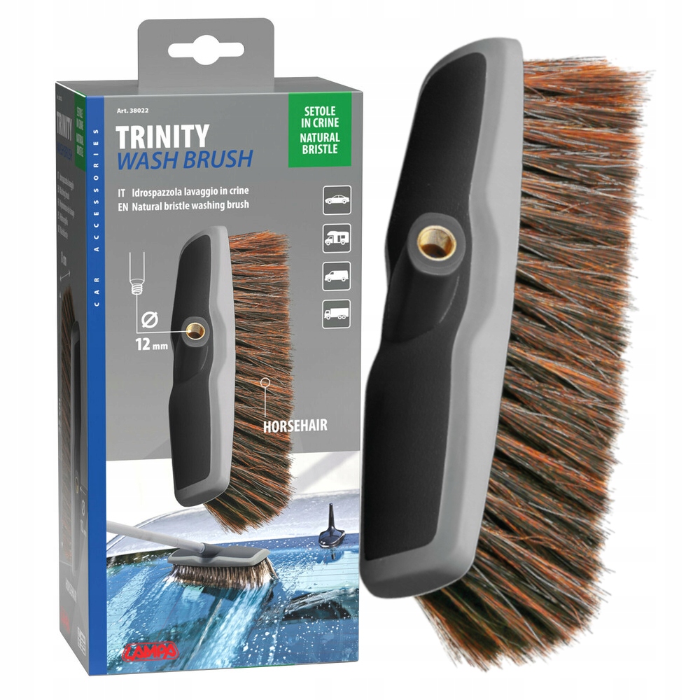 Trinity szczotka do mycia z naturalnym włosiem 25 × 8 cm