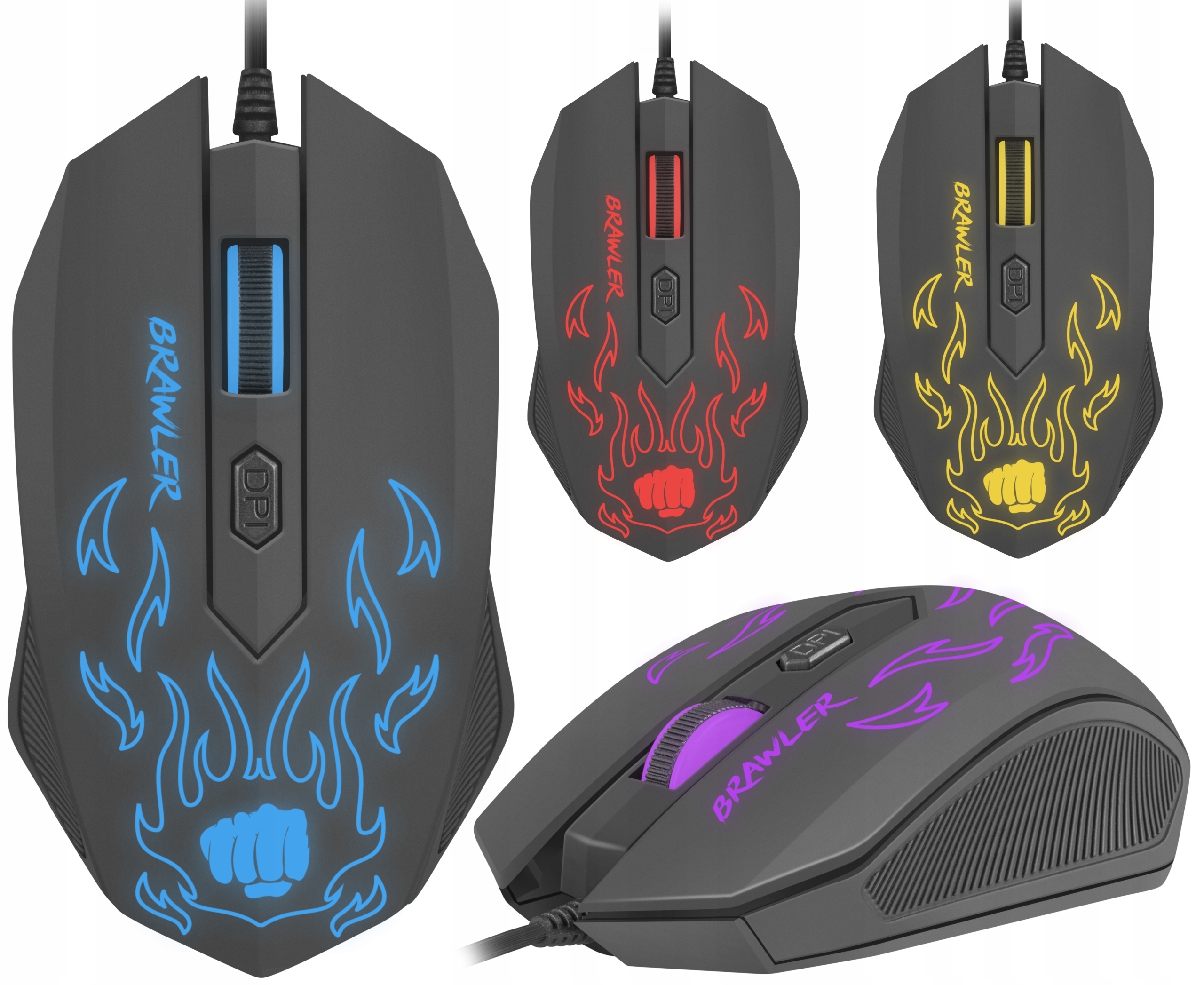 

Przewodowa Mysz Myszka Gamingowa Dla Graczy Led Pc