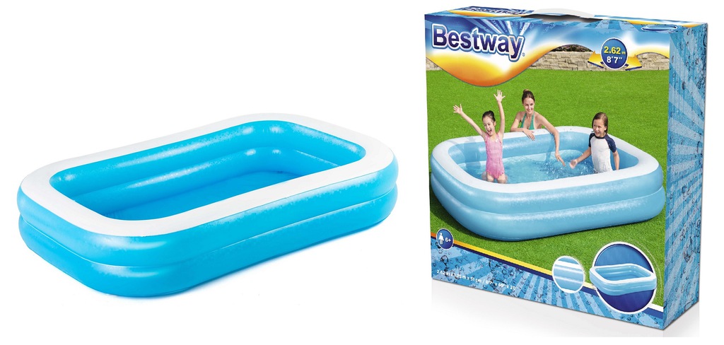 

Basen 54006 Ogrodowy Rodzinny 262x175x51cm Bestway