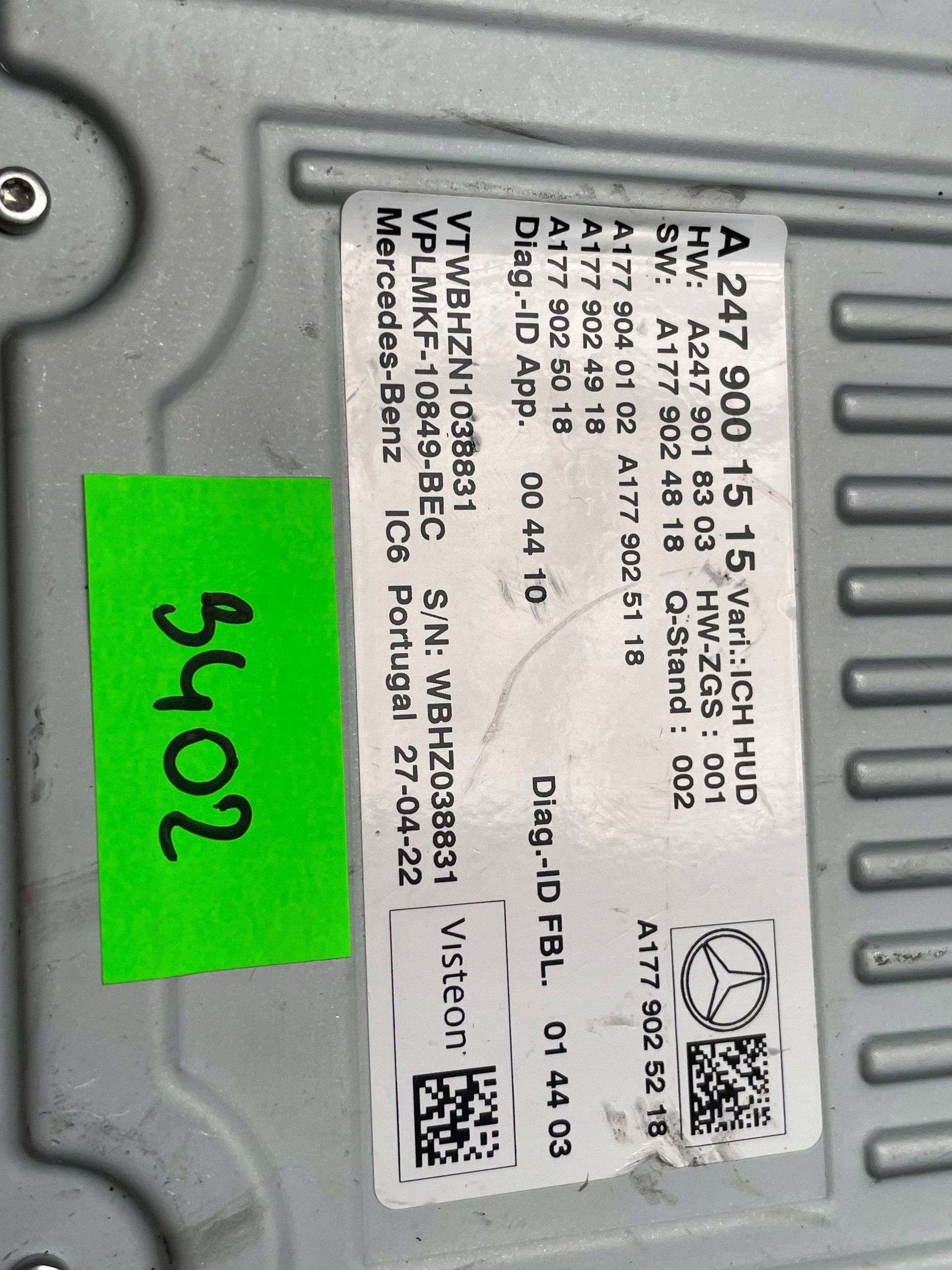 MERCEDES W247 Module Instruments tachymètre compte tours A2479001515 !J