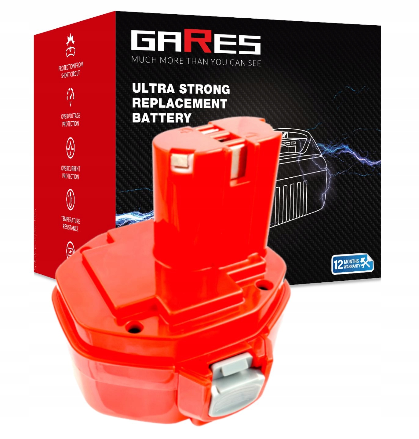 Akumulátor pro Makita 6228D 6337D 6280D 8280D ML143 14,4V 2Ah