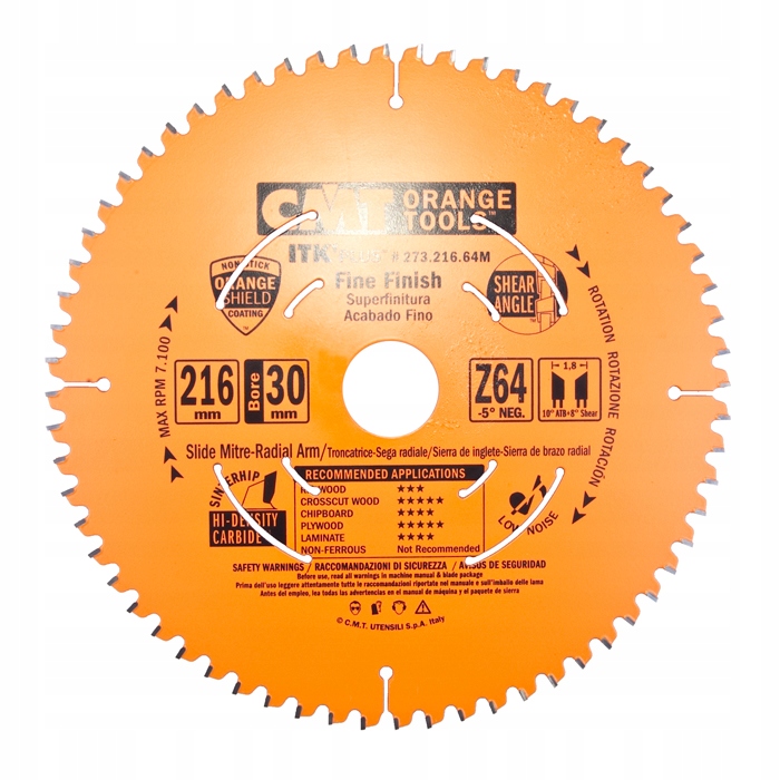 Piła Hm 216X30X1.8/1.2/64 273.216.64M Drew. Twarde