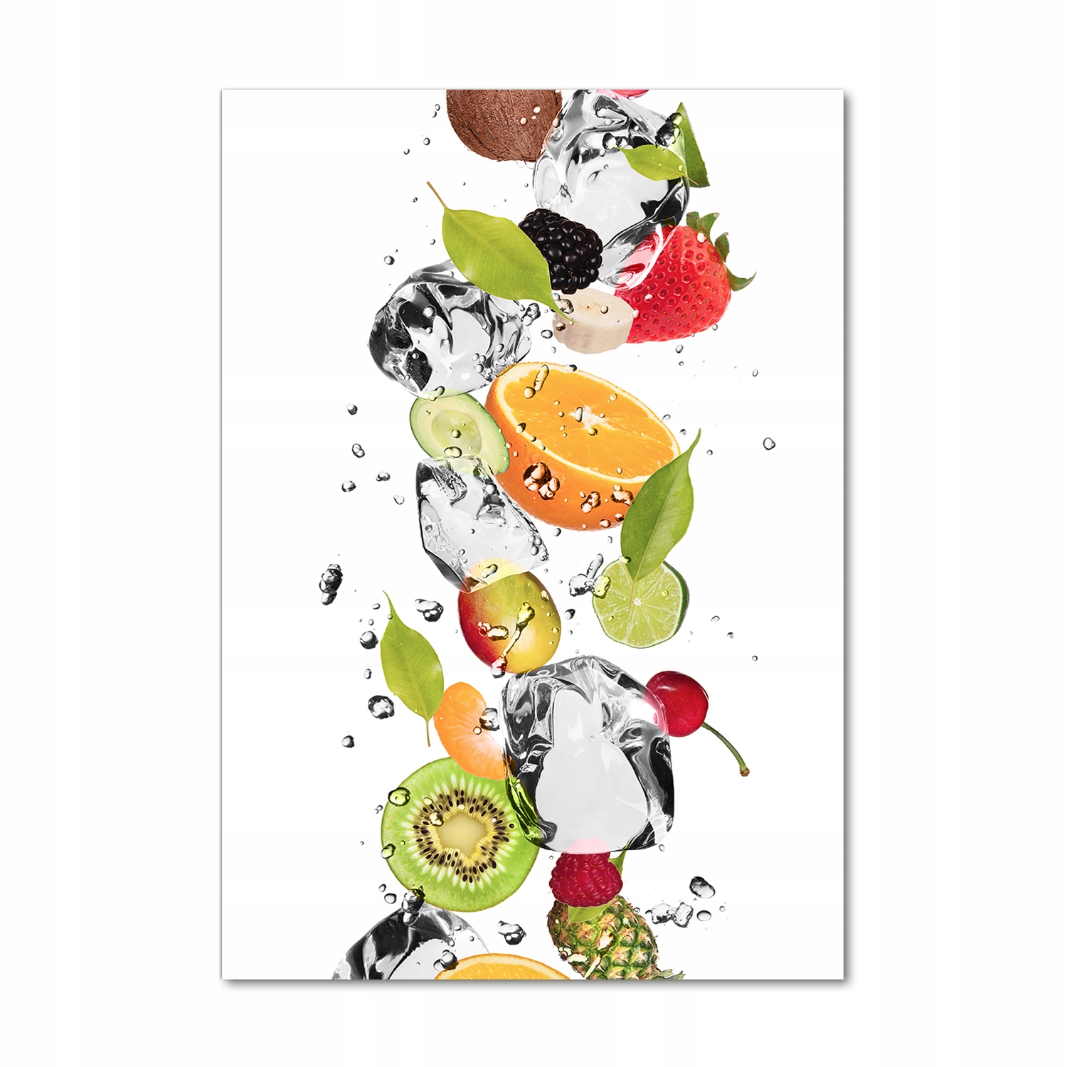 

Nowoczesny fotoobraz akrylowy Owoce i woda 70x100