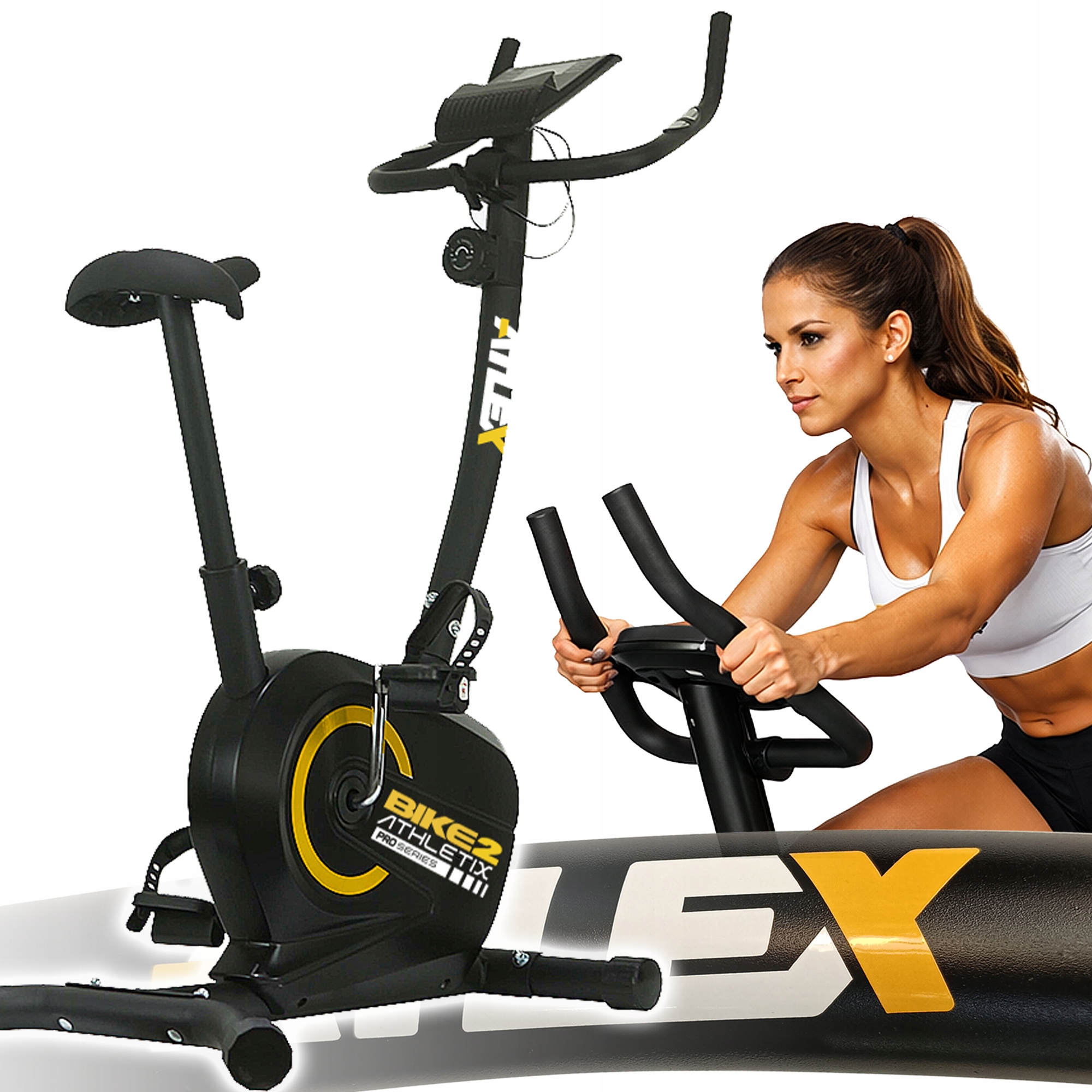 Tréninkové kolo XXL pro cvičení Athletix Magnetické Stacionární h=130 cm!