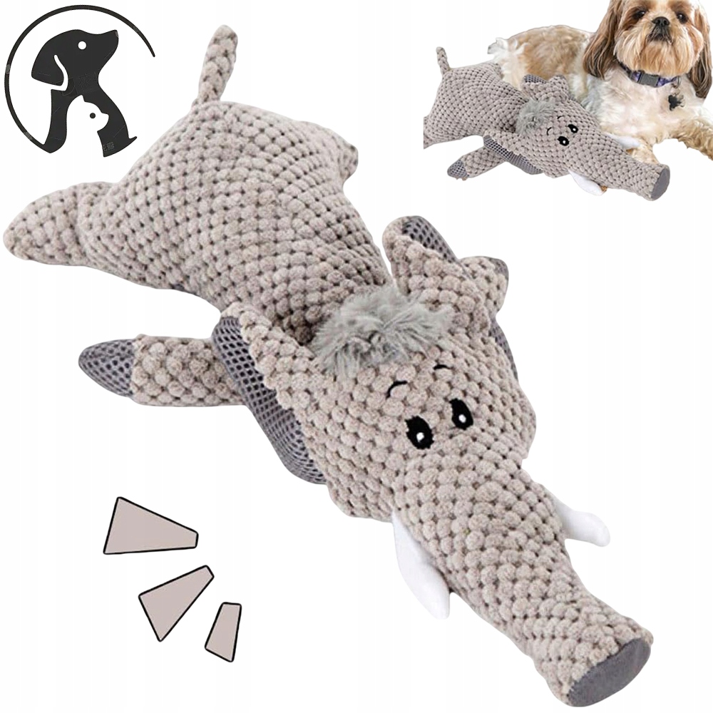 Levně Hračka Přetahovadlo Plyšová Hračka Pro Psa Plyšová: Pro Psa Mazlíček Slon S 130 G