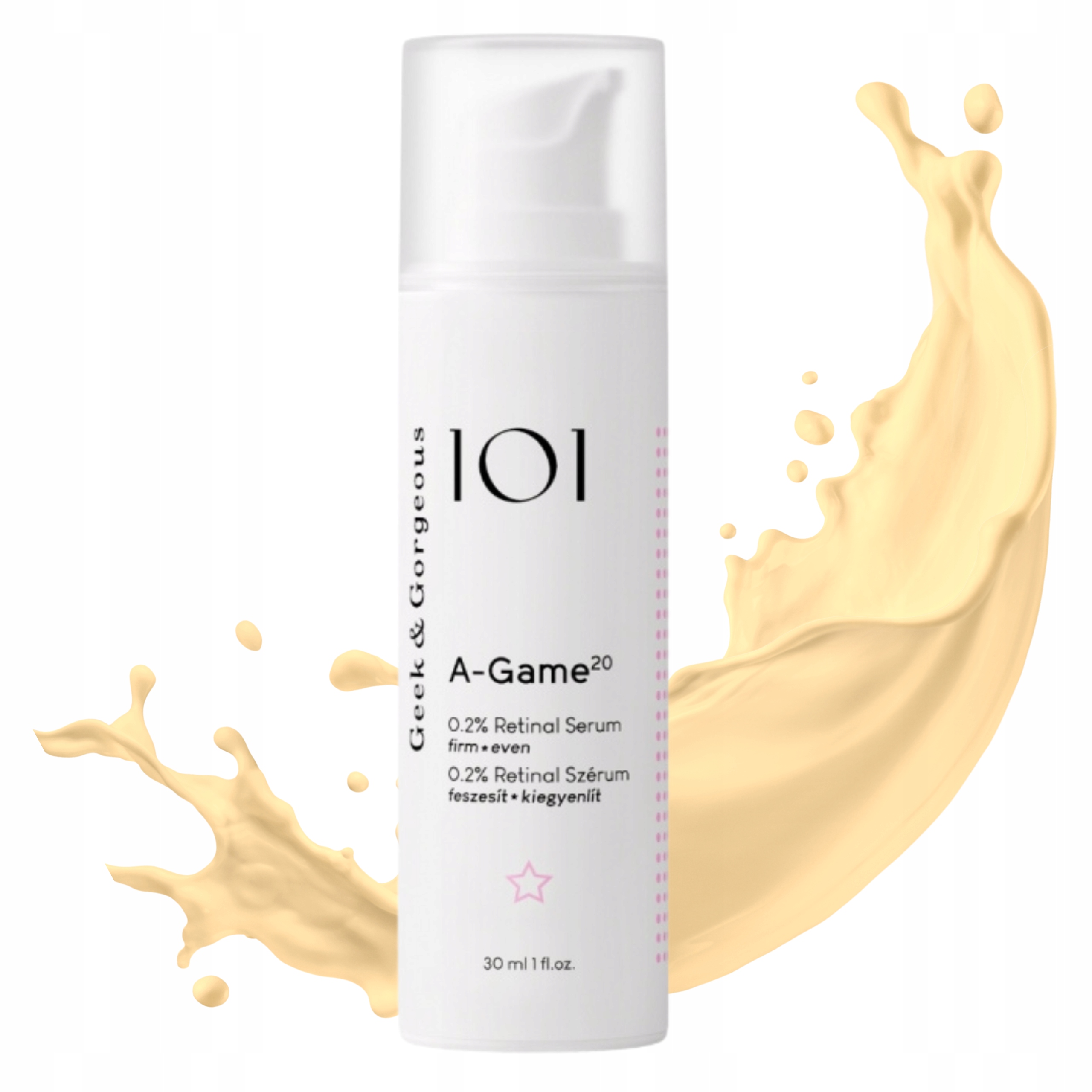 Protivráskové sérum na obličej s retinalem A-Game 20 Geek&Gorgeous
