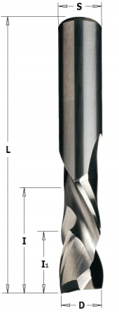 Cmt 190. Celokarbidová fréza D=10 I=0,32 L=0,80 S=10 Rh Z=2+2 I1=7