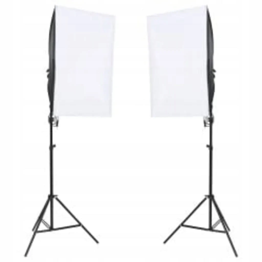Fotograficzny zestaw studyjny z lampami i tłem Typ oświetlenia Ciągłe