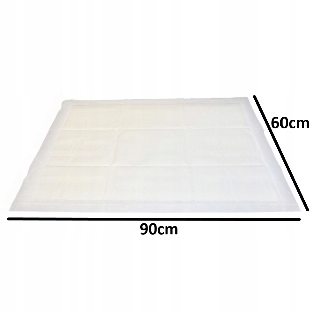 TALUS Jednorazowe podkłady higieniczne 60x90cm 100szt maty chłonne 700ml Długość 90 cm