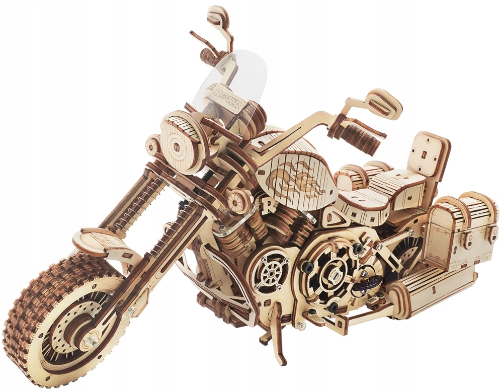

Robotime Drewniane Puzzle 3D Motocykl Cruiser
