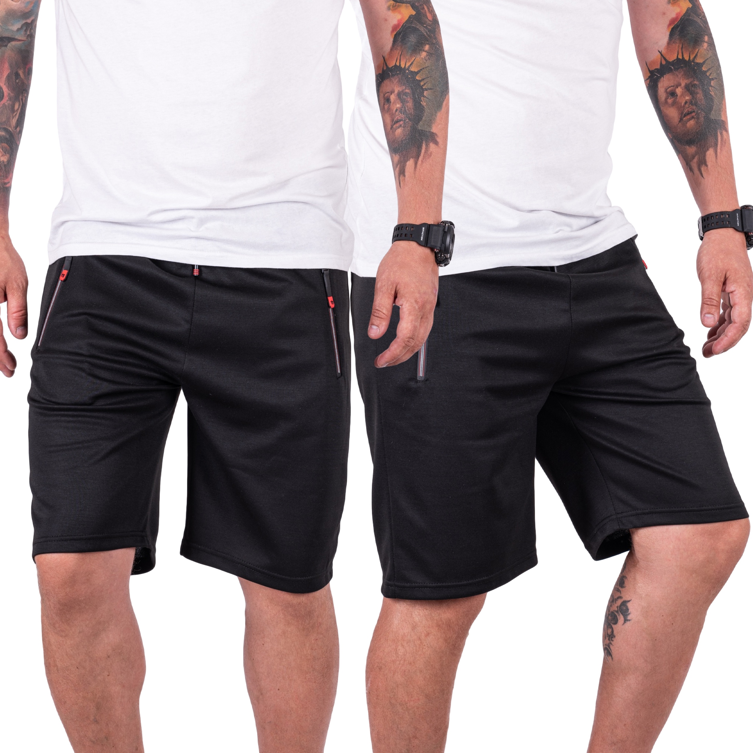 

Krótkie spodnie Spodenki dresowe czarne Joran 3XL