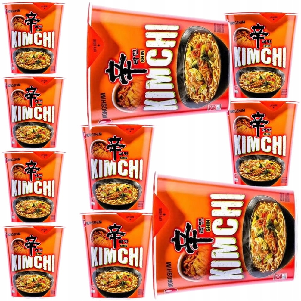 10x Korejská instantní polévka Kimchi Ramyun Hrnek 75 g Nong Shim